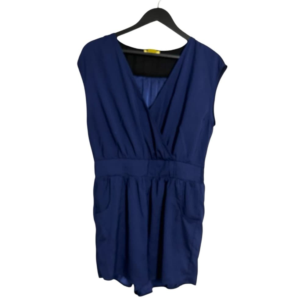 Hawks Brand Blue Sleeveless Romper with Pockets Size Large Minimalist Neutral - Thumbnail 7