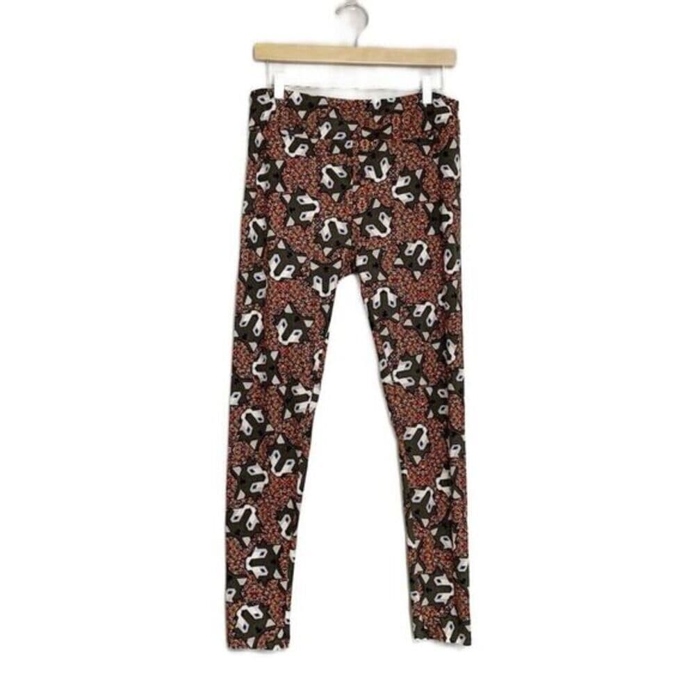 NWT LuLaRoe Leggings Tall & Curvy Pixel Husky Wolf Dog Multicolor UCONN - Thumbnail 11