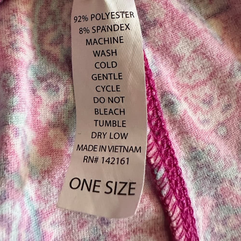NWOT LuLaRoe Leggings Pink Teal Boho Medallion Tapestry Print One Size OS 2-10 - Thumbnail 4