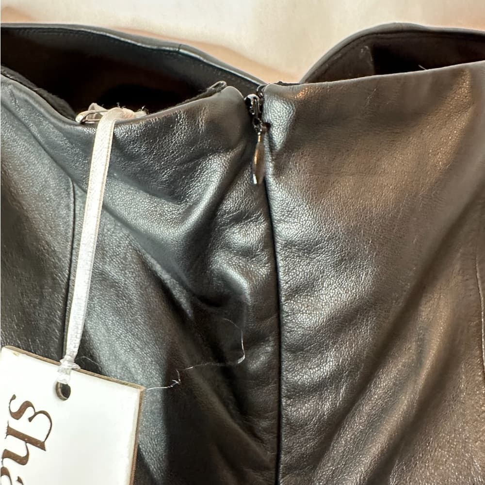 NWT Shakuhachi x Revolve Sculpted Leather Bustier Jumpsuit Womens Size Small - Thumbnail 11