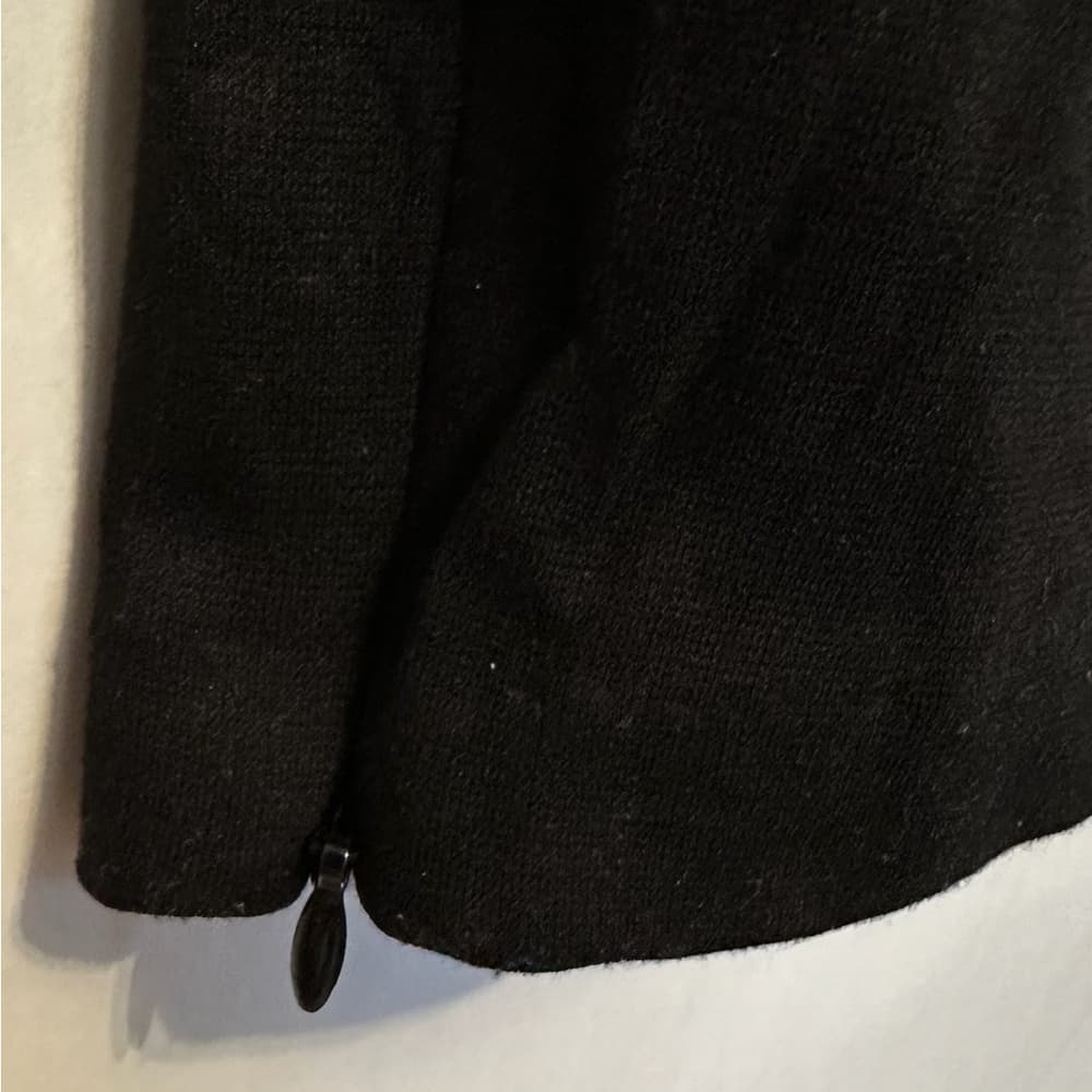 Eliza J Rhinestone Peplum Black Jumpsuit Size 4 Neutral Minimalist Business - Thumbnail 6