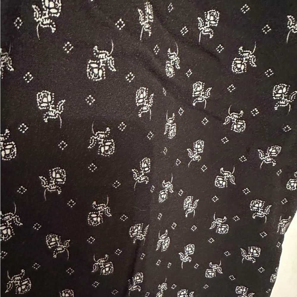 Xhilaration Black Boho Wide Leg Jumpsuit Size XL Floral Print Sleeveless Romper - Thumbnail 5