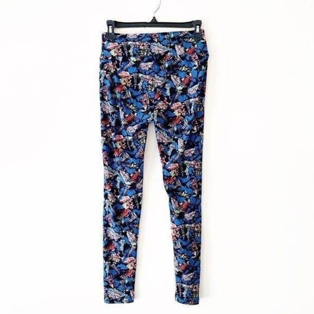 NWT LuLaRoe Global Landmark Collage Print Leggings One Size Wanderlust Travel - Thumbnail 6
