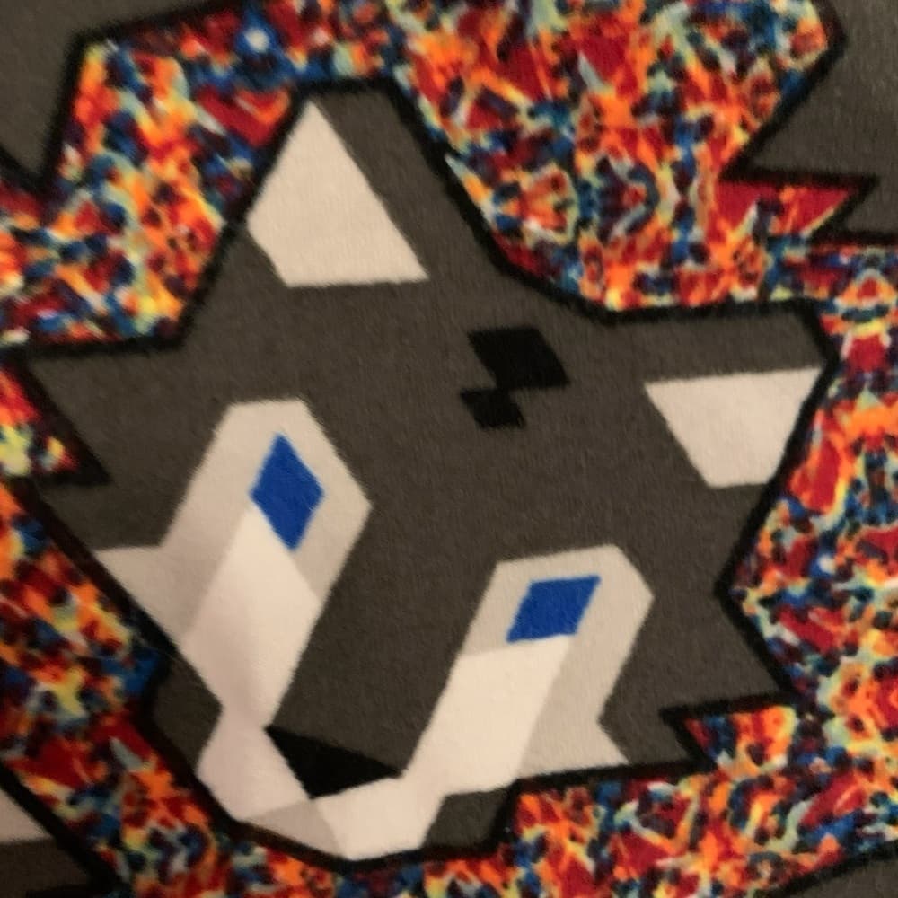 NWT LuLaRoe Leggings Tall & Curvy Pixel Husky Wolf Dog Multicolor UCONN - Thumbnail 9