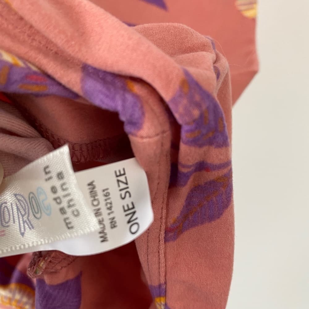 NWT LuLaRoe Pink Floral Leggings OS One Size Spring Romantic Floral Cottagecore - Thumbnail 4