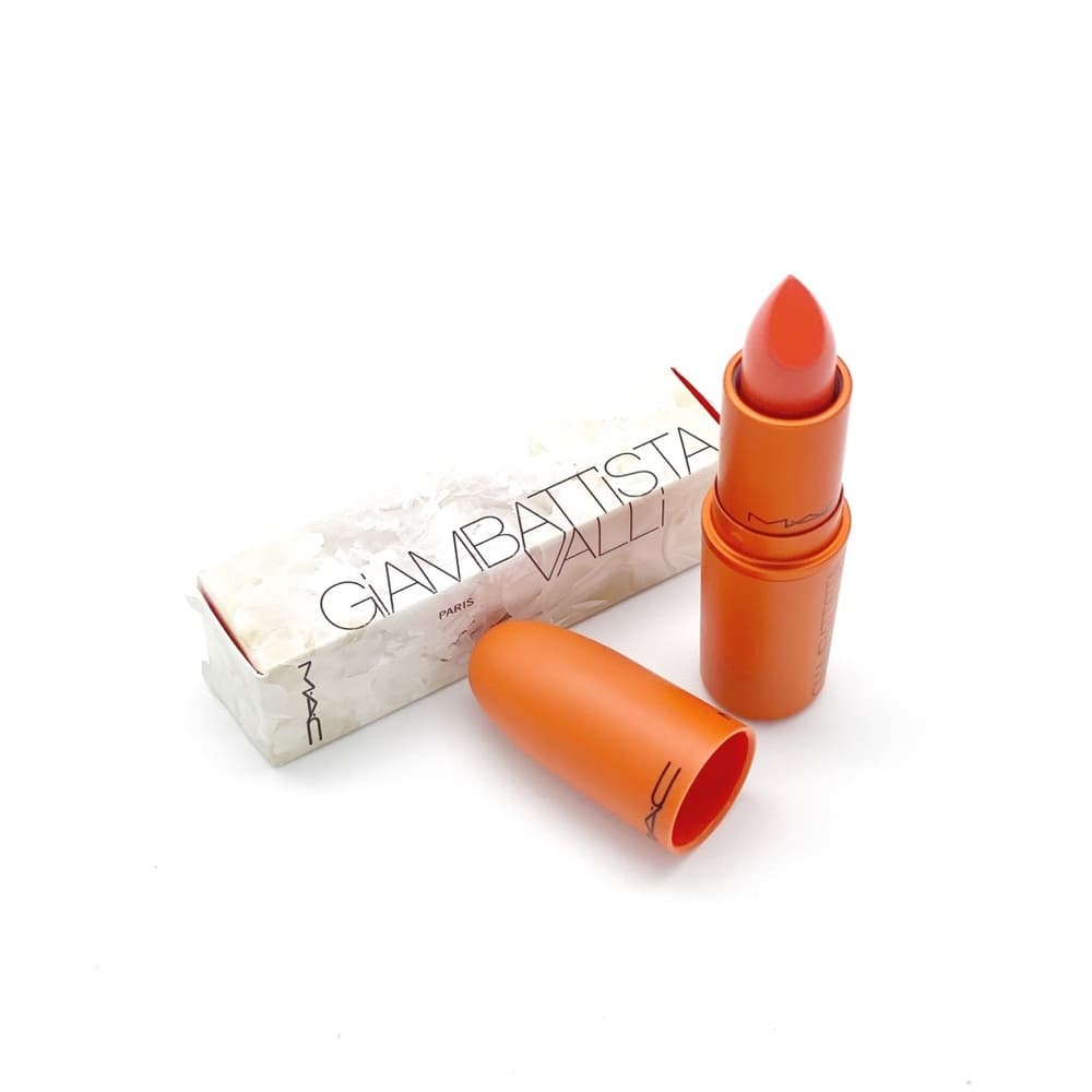 NIB MAC Giambattista Valli Matte Lipstick Margarita Orange Limited Edition Luxe - Thumbnail 8