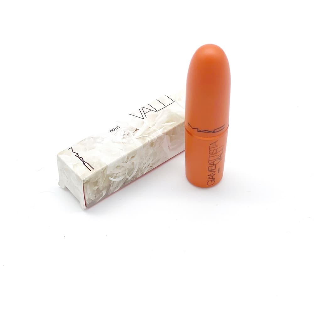 NIB MAC Giambattista Valli Matte Lipstick Margarita Orange Limited Edition Luxe - Thumbnail 5