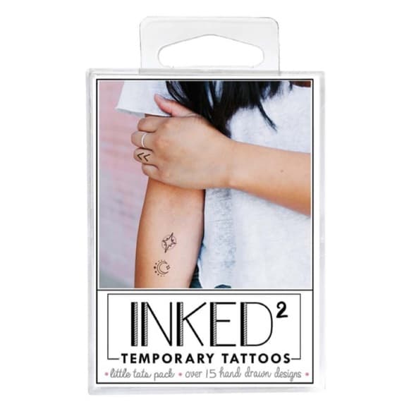 INKED by Dani Temporary Tattoos - Little Tats Pack - NIB Size Range 1 - 2.5 in - Thumbnail 7