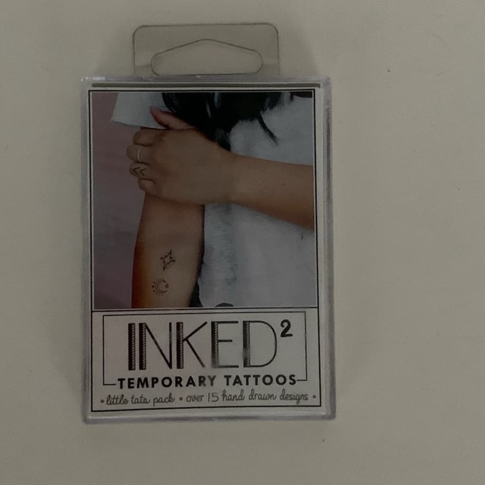 INKED by Dani Temporary Tattoos - Little Tats Pack - NIB Size Range 1 - 2.5 in - Thumbnail 2