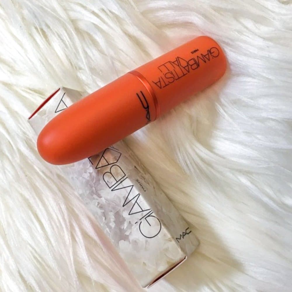 NIB MAC Giambattista Valli Matte Lipstick Margarita Orange Limited Edition Luxe - Thumbnail 2