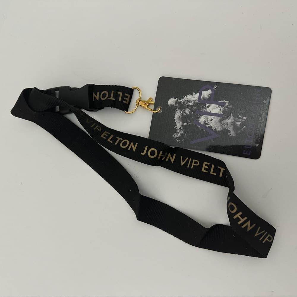 NEW Elton John VIP Lanyard Pass Collectible Concert Tour Memorabilia Great Gift - Thumbnail 2