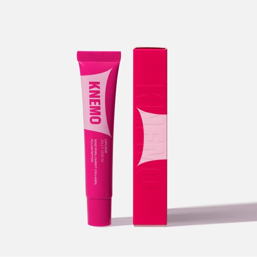 NIB Knemo LipLock Jelly Serum Grape Crush Glossy Lip Treatment