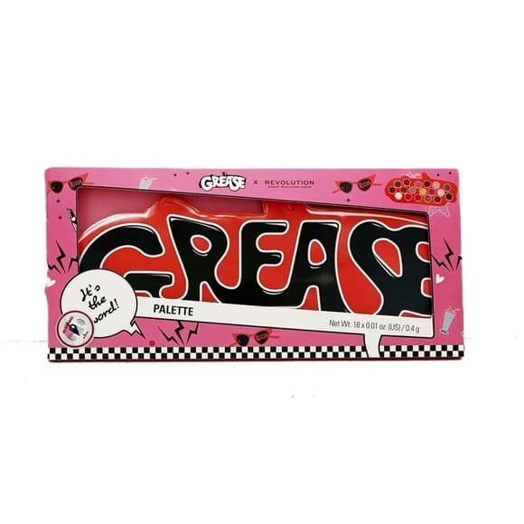 NIB Revolution Grease It’s The Word Eyeshadow Palette Limited Edition 18 Shades - Thumbnail 13
