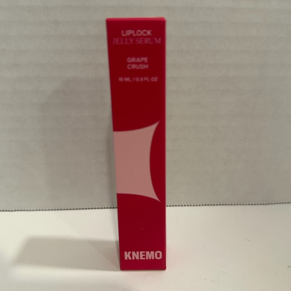 NIB Knemo LipLock Jelly Serum Grape Crush Glossy Lip Treatment - Thumbnail 4
