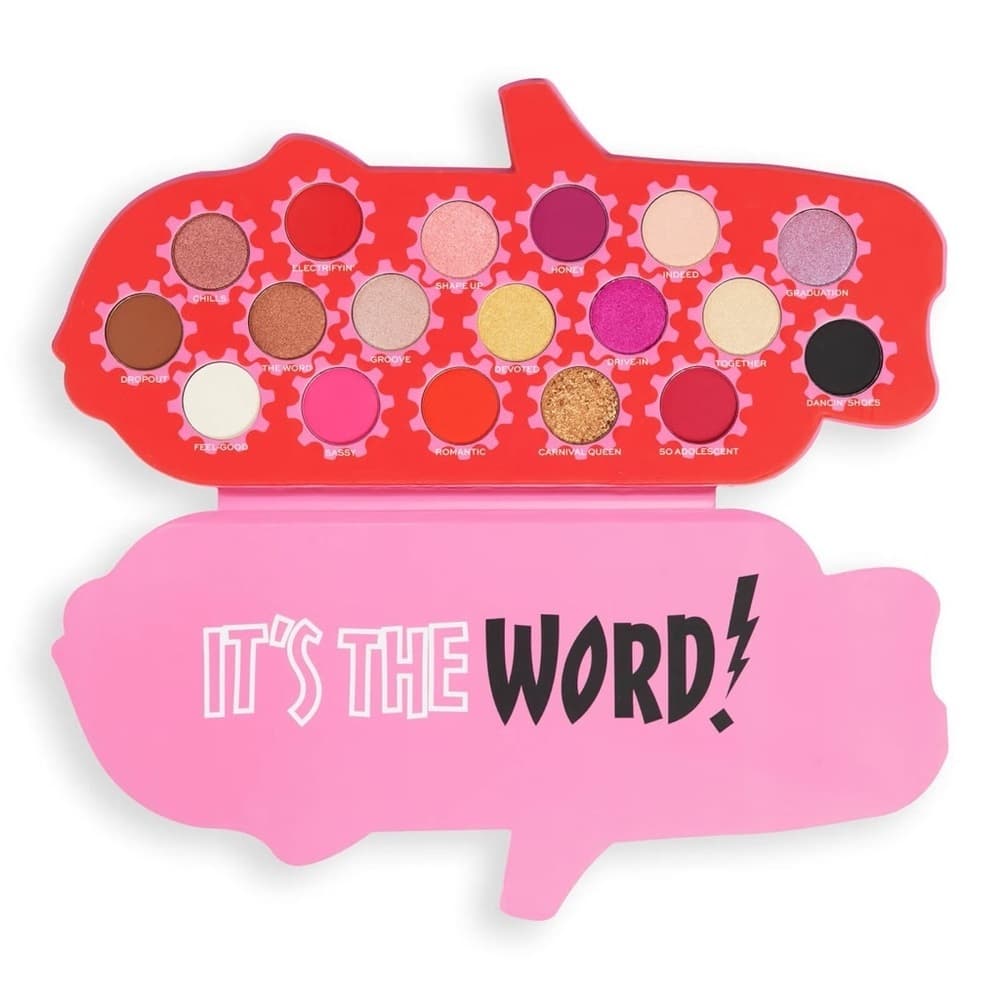 NIB Revolution Grease It’s The Word Eyeshadow Palette Limited Edition 18 Shades - Thumbnail 6