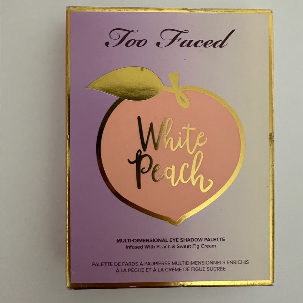 NIB Too Faced White Peach Eyeshadow Palette Multi-Dimensional Peach Shades - Thumbnail 4