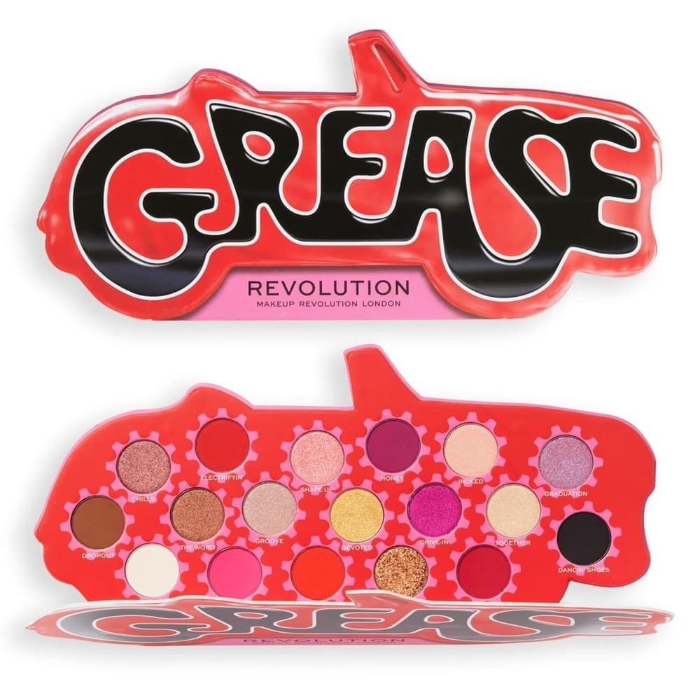 NIB Revolution Grease It’s The Word Eyeshadow Palette Limited Edition 18 Shades - Thumbnail 7