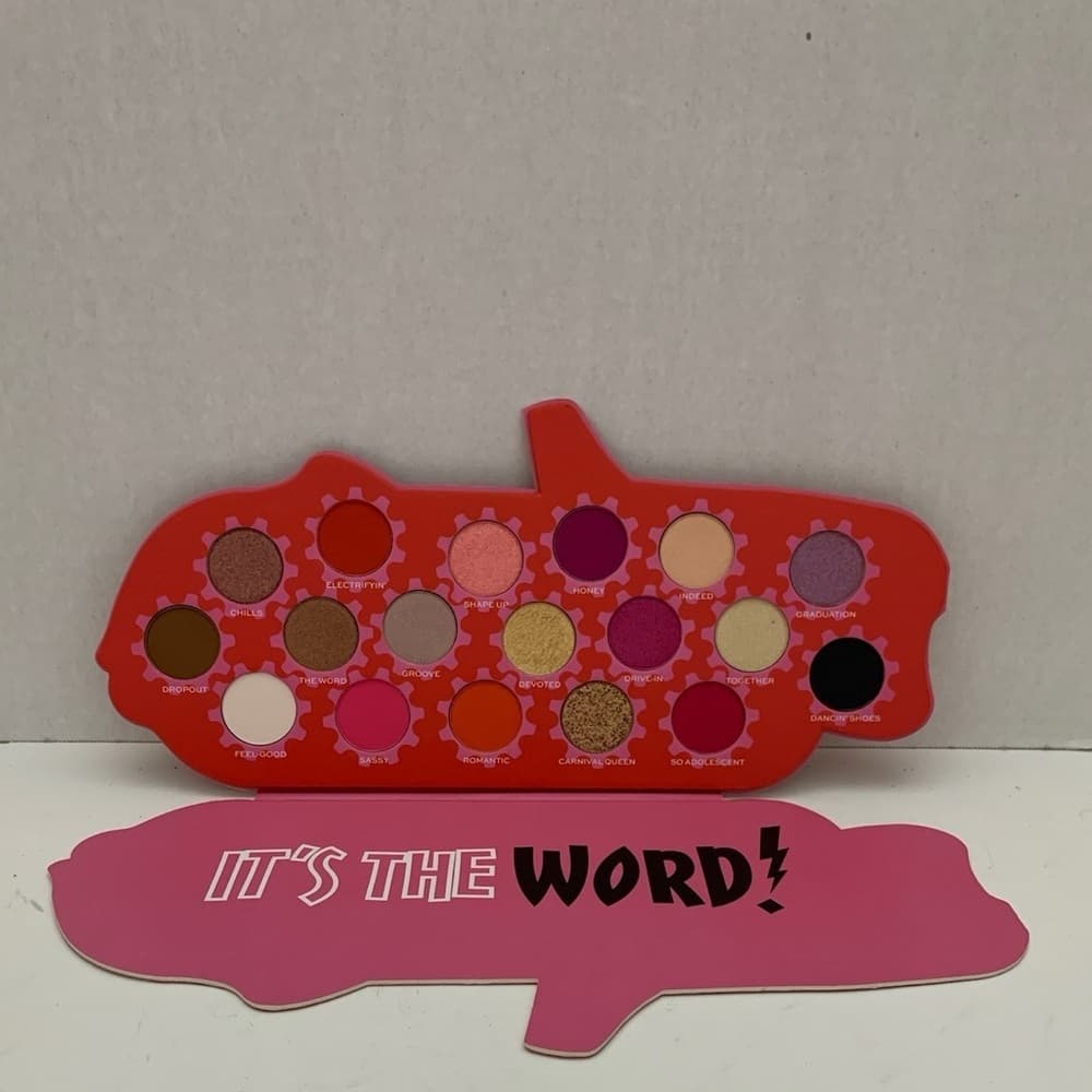 NIB Revolution Grease It’s The Word Eyeshadow Palette Limited Edition 18 Shades - Thumbnail 11