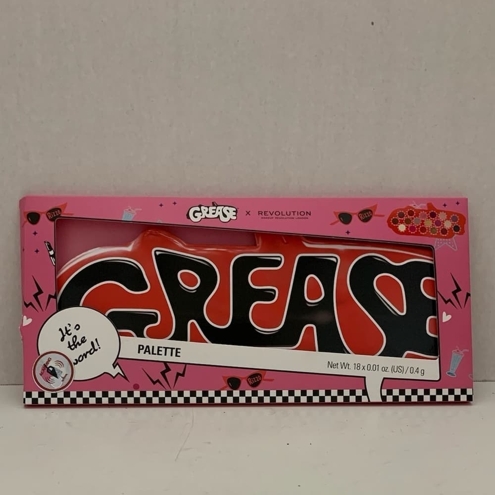 NIB Revolution Grease It’s The Word Eyeshadow Palette Limited Edition 18 Shades - Thumbnail 4