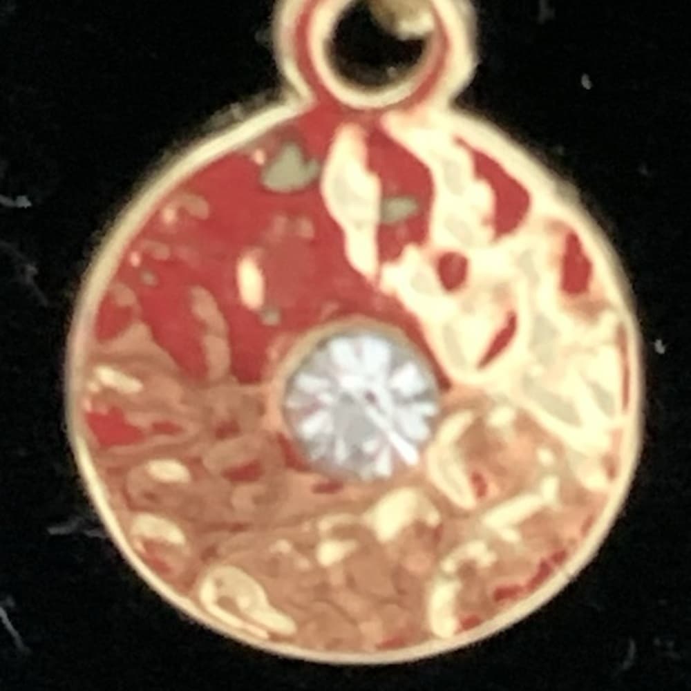 Gold Tone Statement Teardrop Disc Necklace Multi Strand Vintage Y2K Whimsigoth - Thumbnail 5