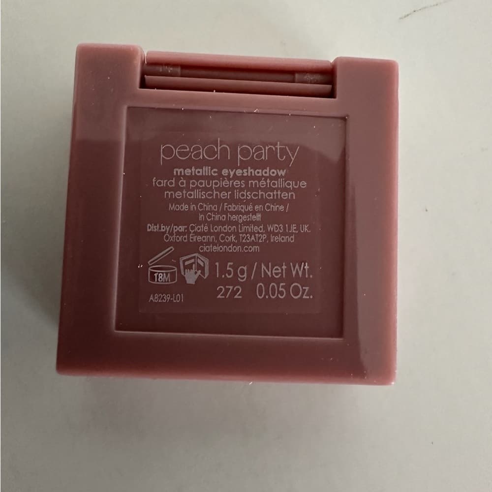 NIB Ciaté London Metallic Eyeshadow in Peach Party Quiet Luxury Minimalist - Thumbnail 2