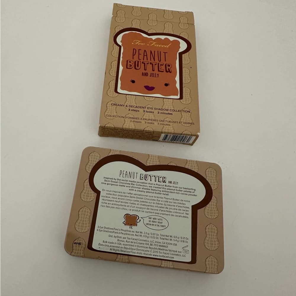 NIB Too Faced Peanut Butter and Jelly Eyeshadow Palette - Thumbnail 4