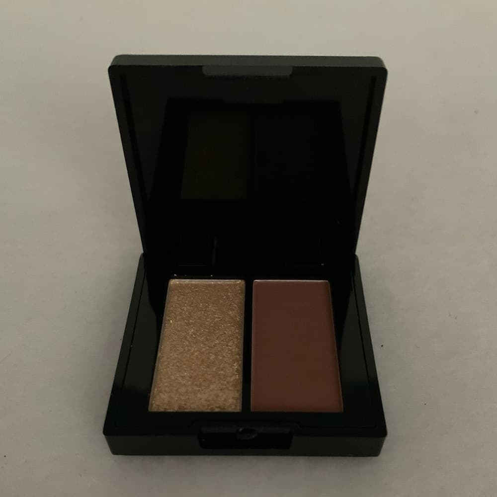 NEW Whats Up Beauty Lattetude Eyeshadow Duo Shimmer Matte Brown Gold - Thumbnail 3