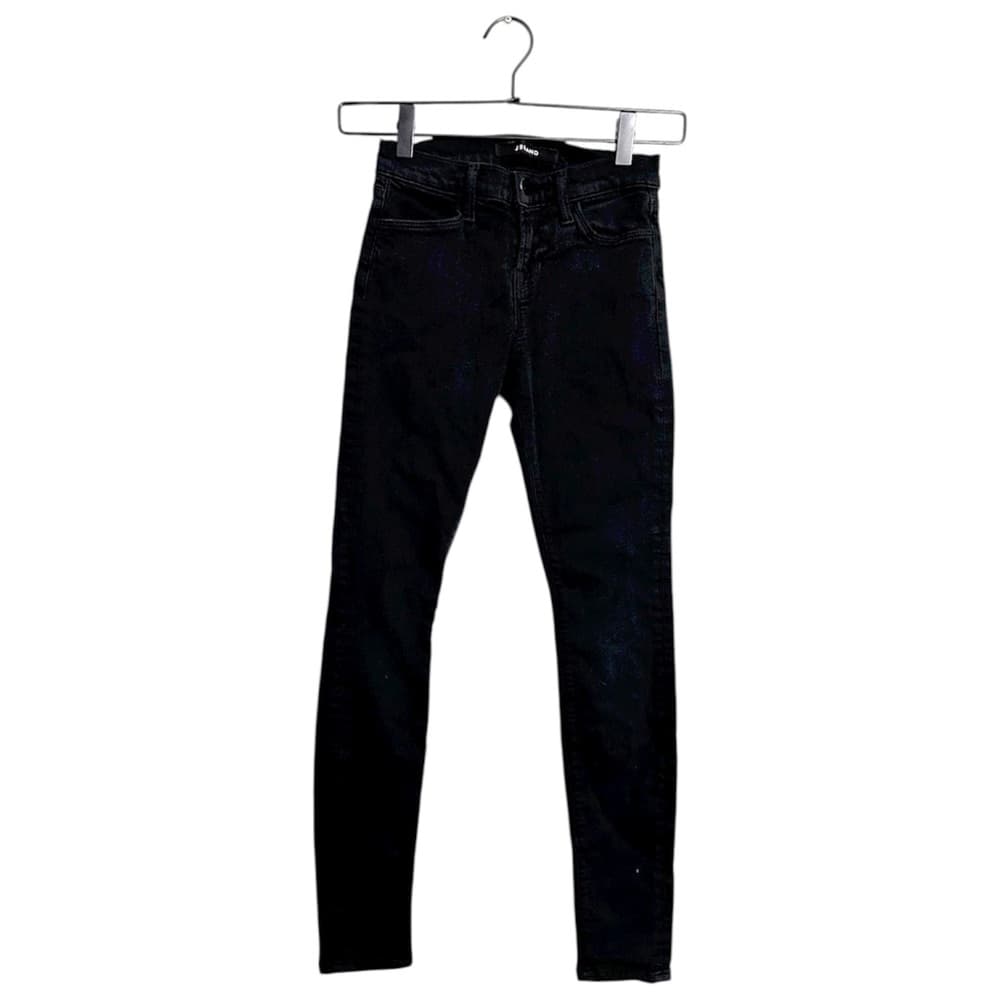 J Brand Super Skinny Seriously Black Jeans Denim Size 24 Mid Rise Basics - Thumbnail 2