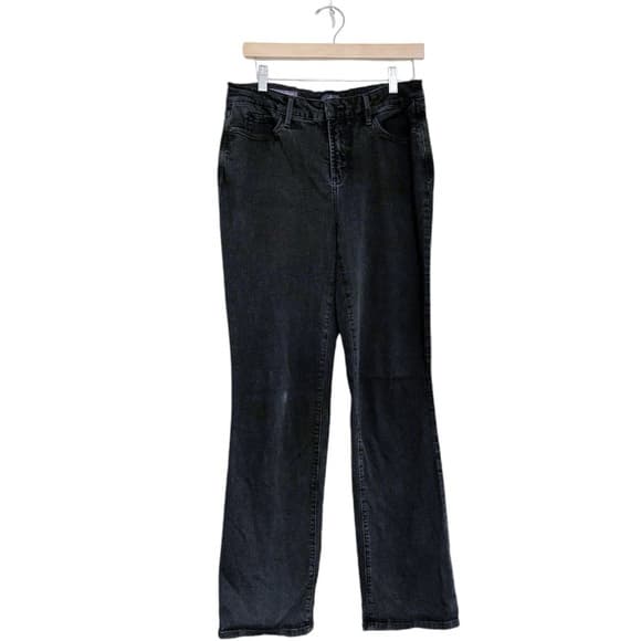 NYDJ Marilyn Straight Women's Jeans in Black Size 10 SEE NOTES - Thumbnail 16