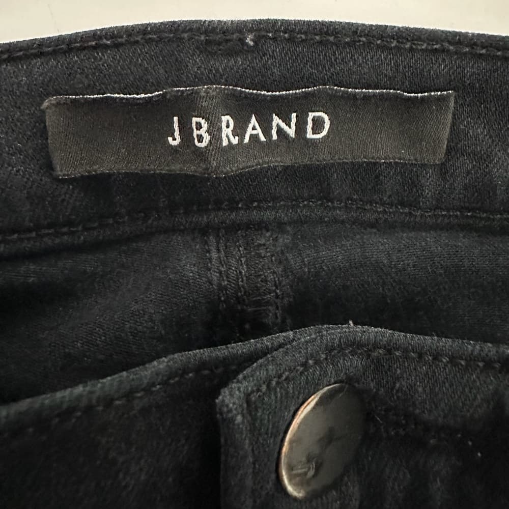 J Brand Super Skinny Seriously Black Jeans Denim Size 24 Mid Rise Basics - Thumbnail 7