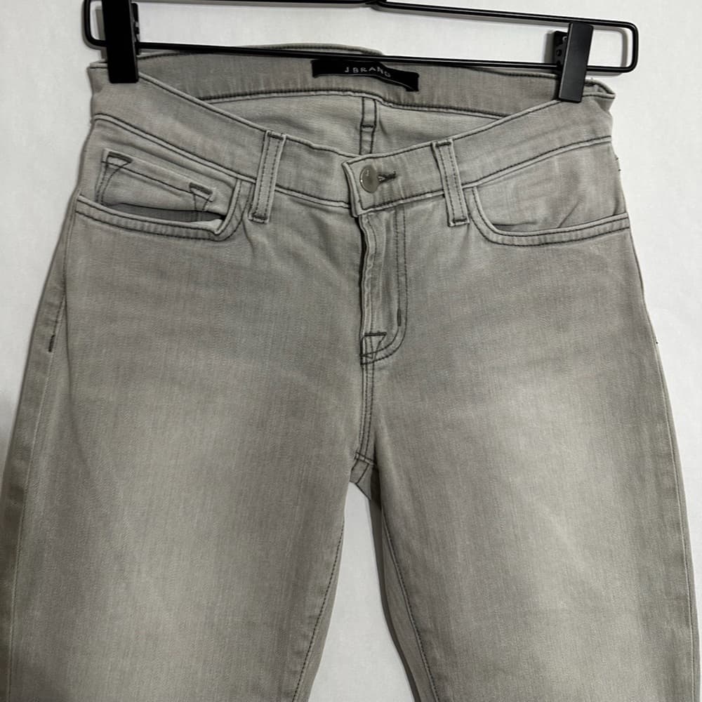 J Brand Grey Skinny Fit Denim Jeans Women’s Size 25 Preppy Coastal Neutral Gray - Thumbnail 2