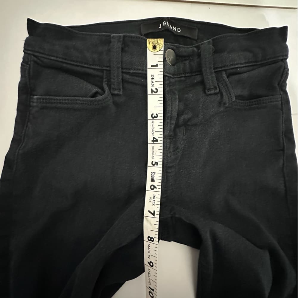 J Brand Super Skinny Seriously Black Jeans Denim Size 24 Mid Rise Basics - Thumbnail 11