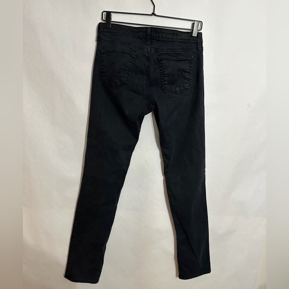 AG Adriano Goldschmied The Stilt Skinny Jeans Black Fade Denim Size 29R Minimal - Thumbnail 4