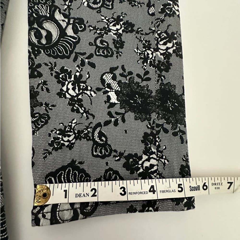 Jen7 7 for All Mankind Lace Noir Print Mid-Rise Ankle Skinny Jeans Floral Size 4 - Thumbnail 12