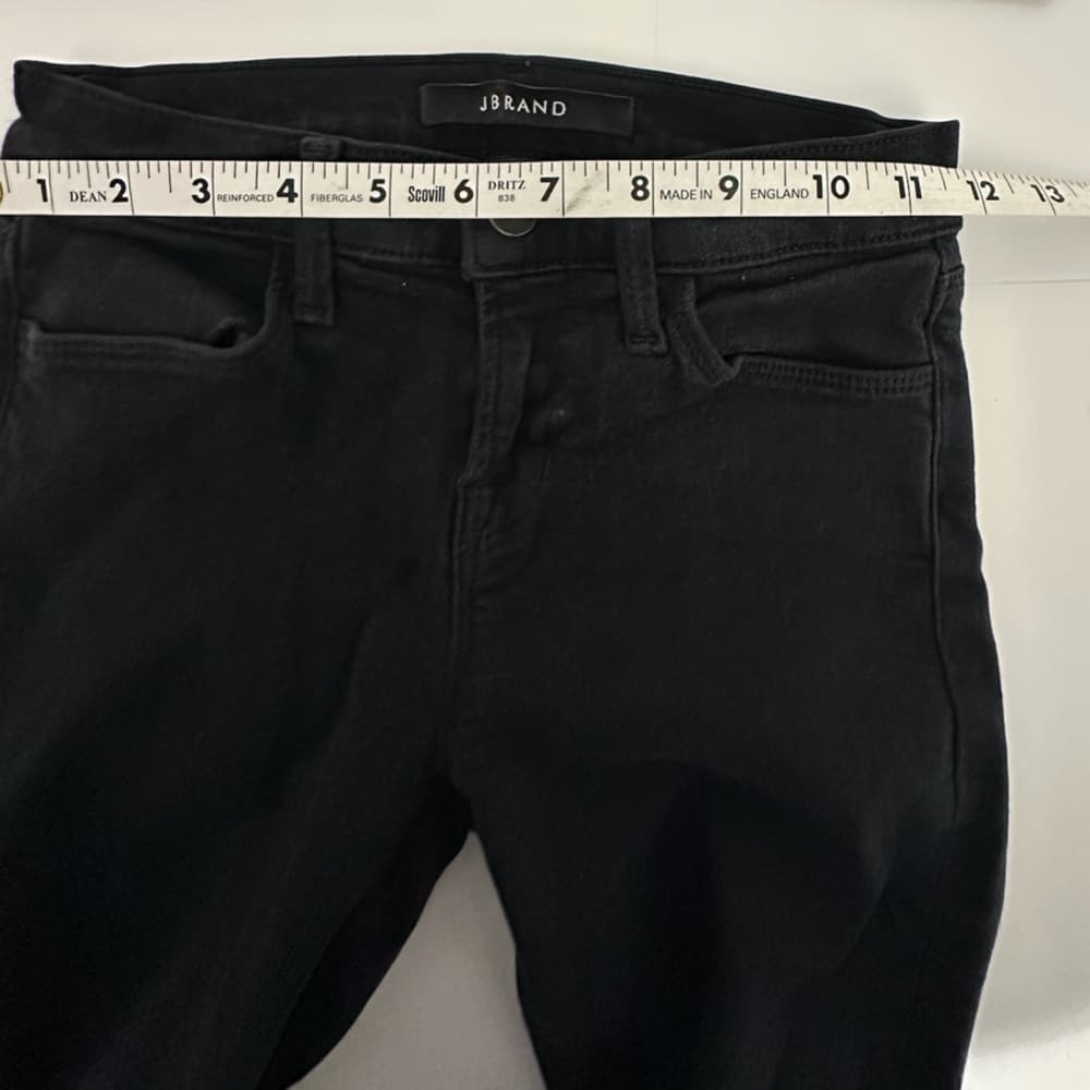 J Brand Super Skinny Seriously Black Jeans Denim Size 24 Mid Rise Basics - Thumbnail 10