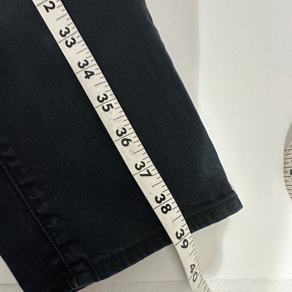 AG Adriano Goldschmied The Stilt Skinny Jeans Black Fade Denim Size 29R Minimal - Thumbnail 9