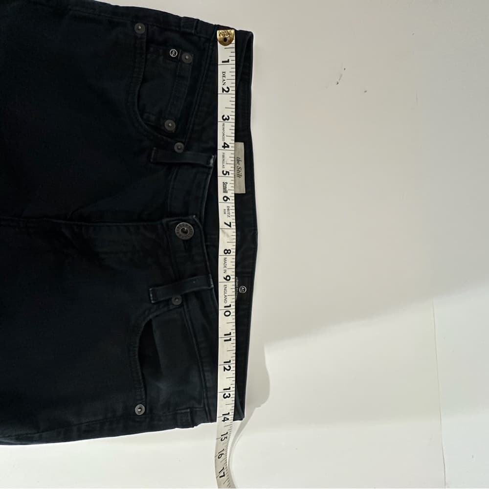 AG Adriano Goldschmied The Stilt Skinny Jeans Black Fade Denim Size 29R Minimal - Thumbnail 11