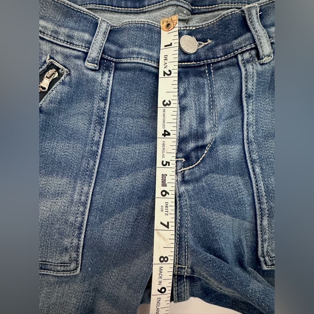 New York & Company Denim Ankle Leggings with Zipper Accent Pockets Size 4 - Thumbnail 9
