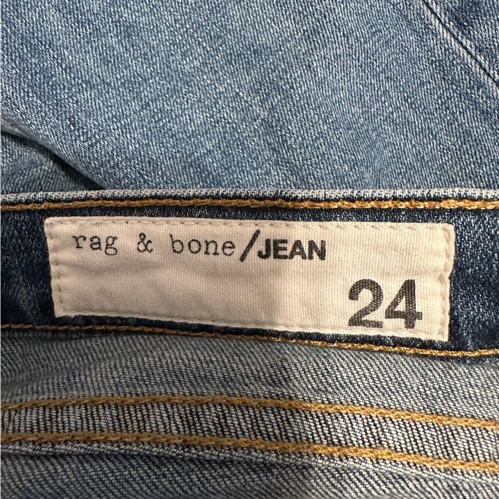RAG & BONE JEAN Ripped Perry Skinny Jeans Distressed Denim Size 24 - Thumbnail 5