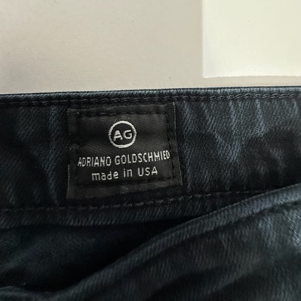 AG Adriano Goldschmied The Stilt Skinny Jeans Black Fade Denim Size 29R Minimal - Thumbnail 8