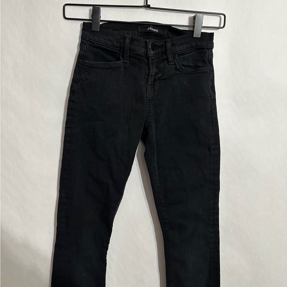 J Brand Super Skinny Seriously Black Jeans Denim Size 24 Mid Rise Basics - Thumbnail 4