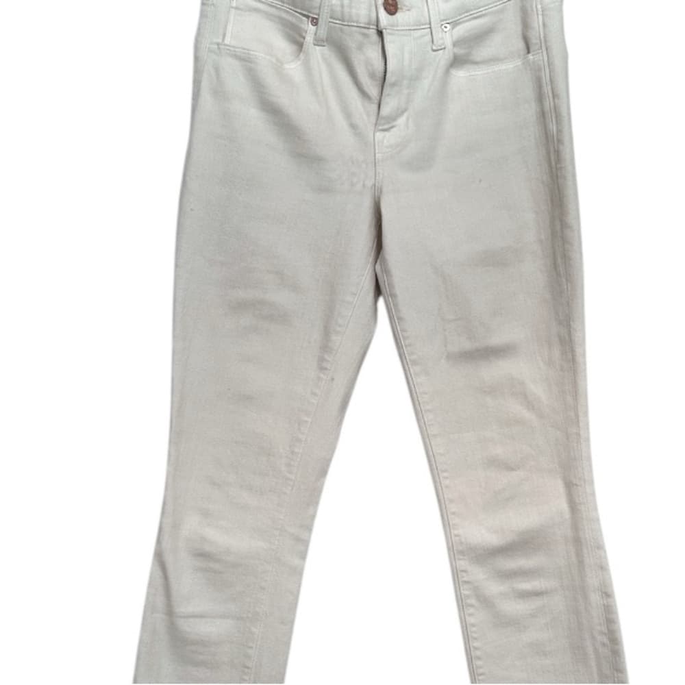 AYR X Anthropologie “The Skinny” Stretch Jeans - Beige Cream Denim Size 26 x 28 - Thumbnail 3