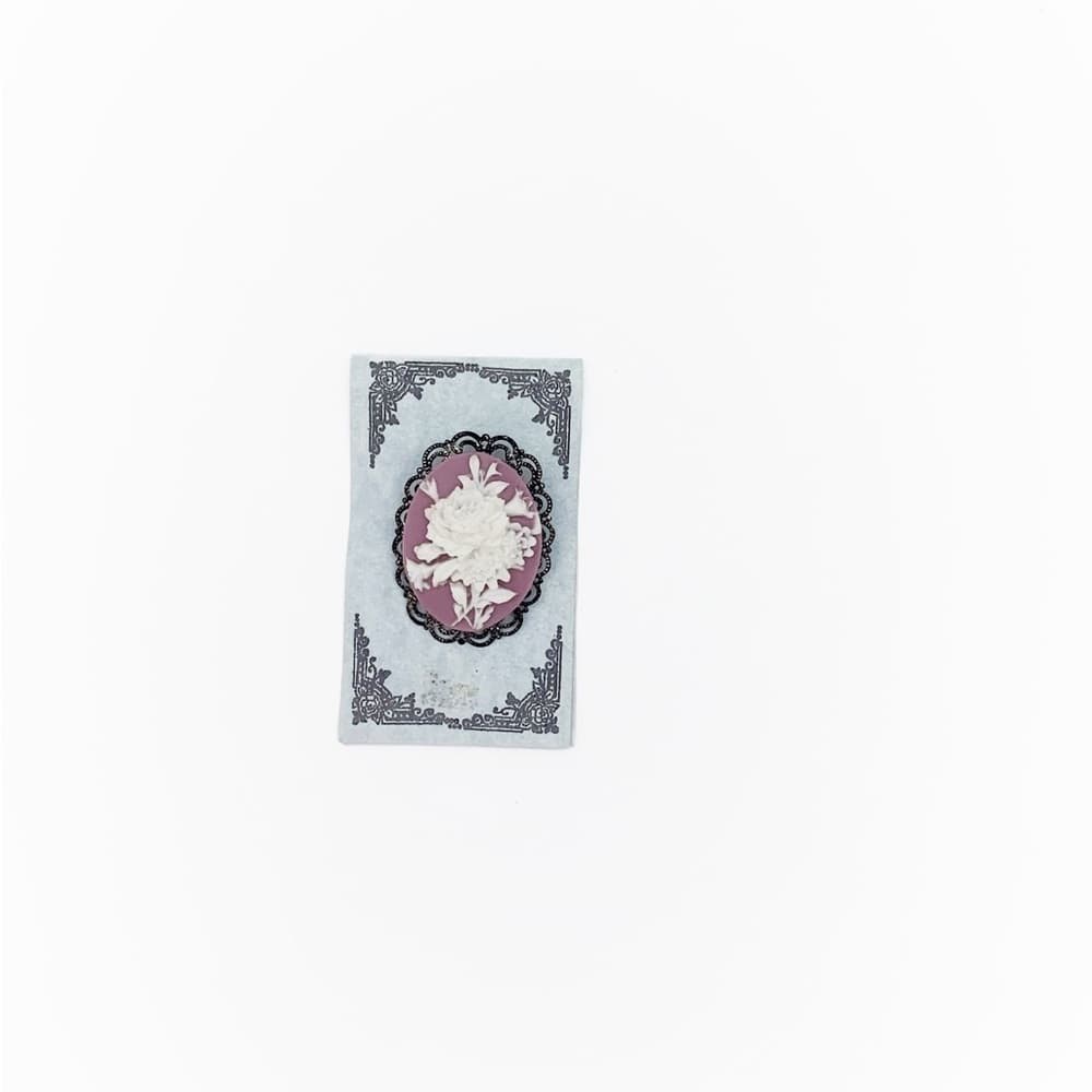 Handmade “Victorian” Style Resin Cameo Pin Brooch by Back to Classics Designs - Thumbnail 3