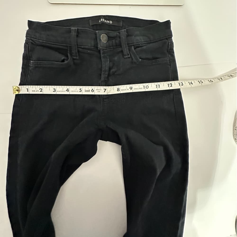 J Brand Super Skinny Seriously Black Jeans Denim Size 24 Mid Rise Basics - Thumbnail 14