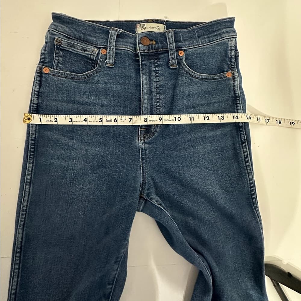Madewell 10” High Rise Skinny Jeans Size 27 Classic Blue Wash - Thumbnail 10