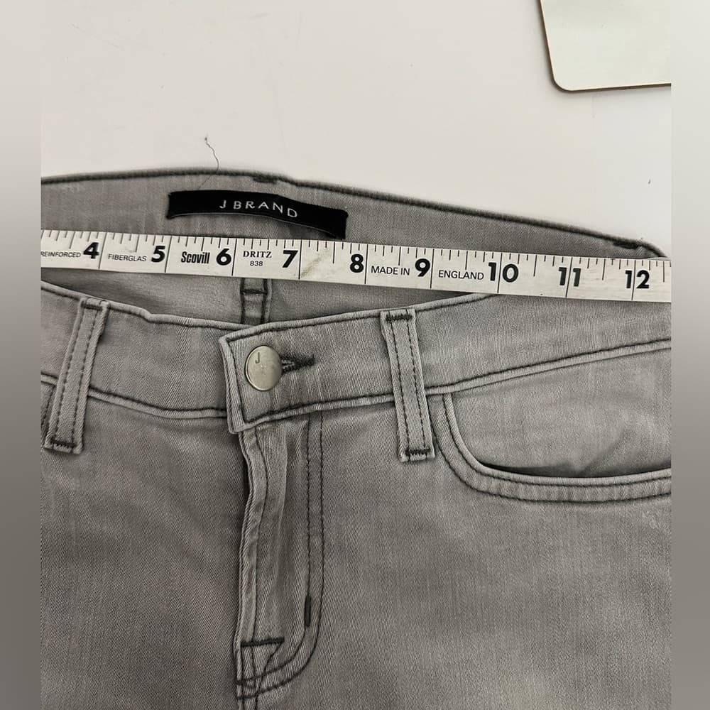 J Brand Grey Skinny Fit Denim Jeans Women’s Size 25 Preppy Coastal Neutral Gray - Thumbnail 7