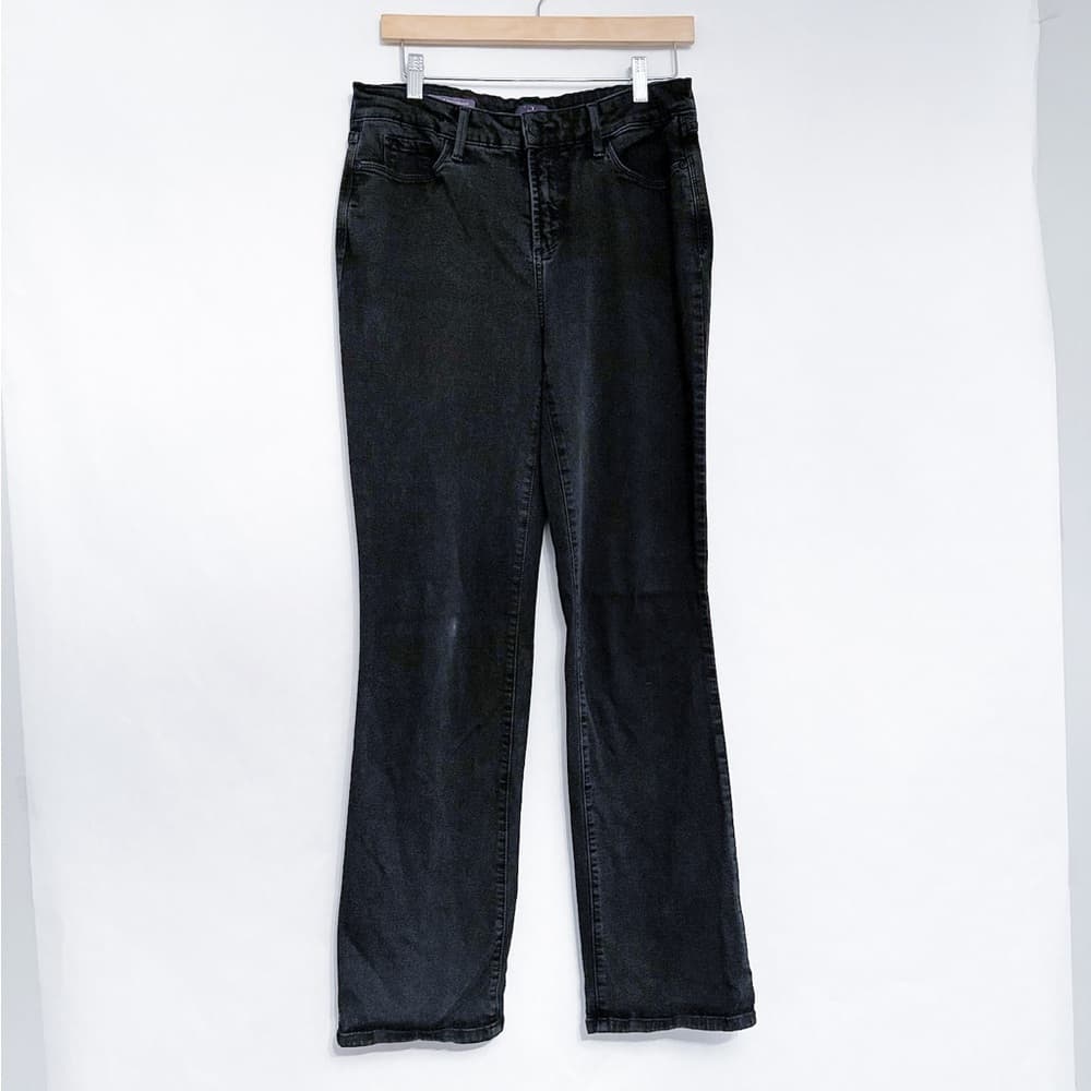 NYDJ Marilyn Straight Women's Jeans in Black Size 10 SEE NOTES - Thumbnail 11