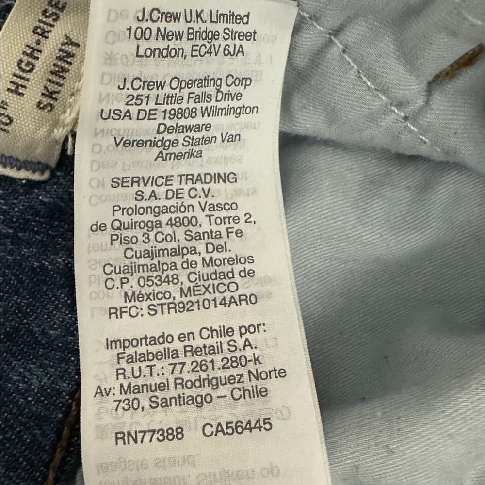Madewell 10” High Rise Skinny Jeans Size 27 Classic Blue Wash - Thumbnail 15