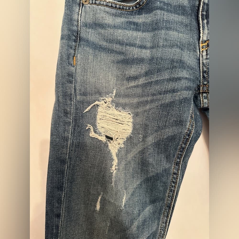 RAG & BONE JEAN Ripped Perry Skinny Jeans Distressed Denim Size 24 - Thumbnail 3