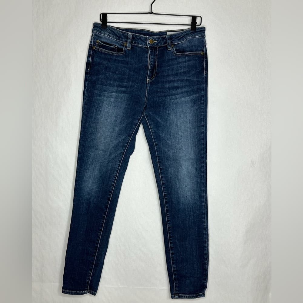 Two by Vince Camuto Blue Wash Skinny Jeans Size 30 / 10 (See Measurements) - Thumbnail 5